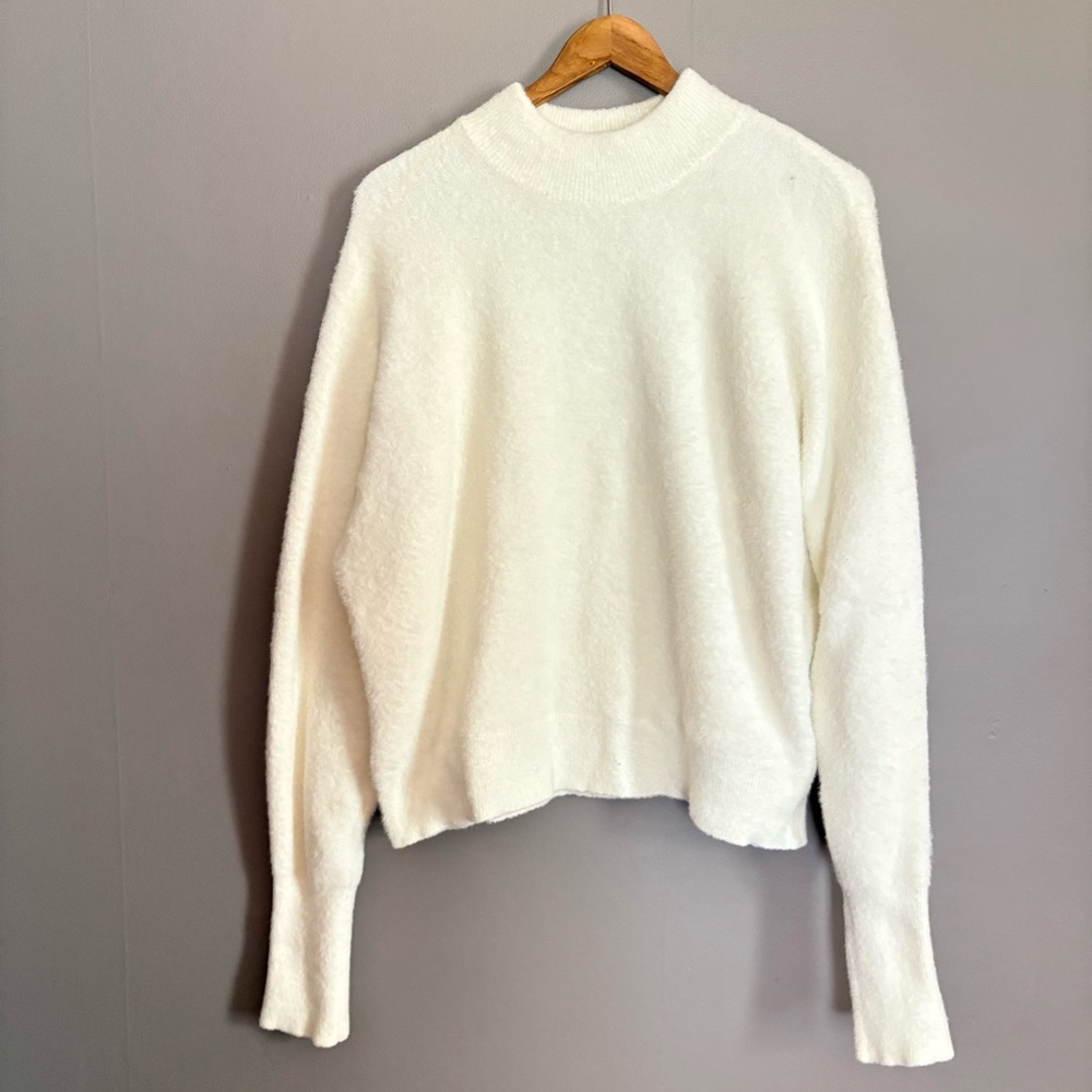 Bailey 44 Soft White Mock Neck Sweater Size Large